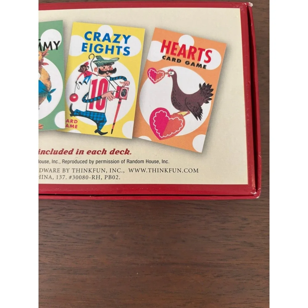 Restoration Hardware Card Games Kids Vintage Style 4 Deck Set